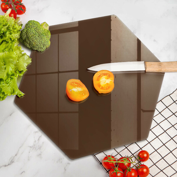 Üveg vágódeszka barna szín