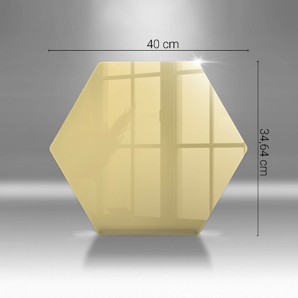 Üveg vágódeszka Sárga