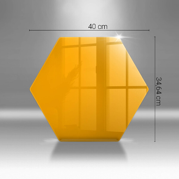 Üveg vágódeszka Sötét sárga színű
