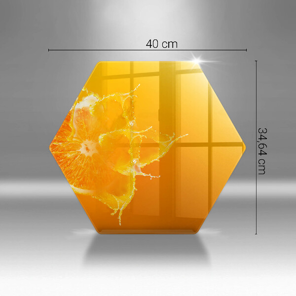Üveg vágódeszka Lédús narancssárga gyümölcs