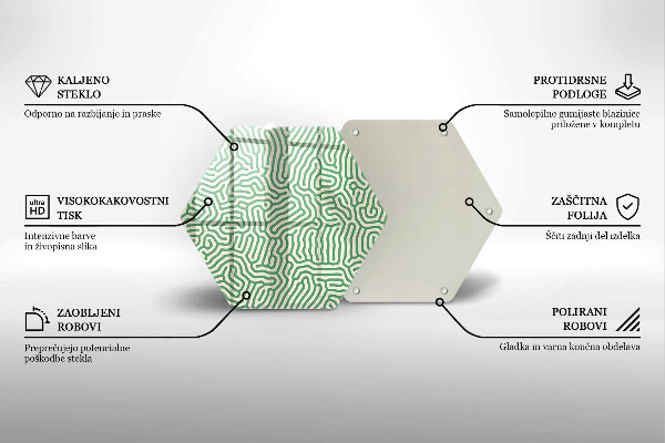 Üveg vágódeszka Absztrakt vonalak