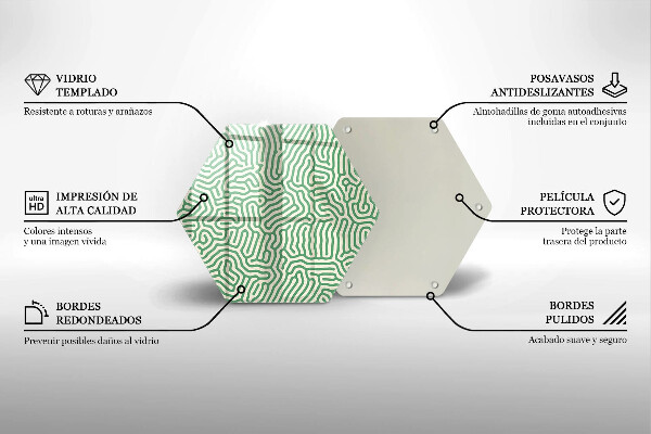 Üveg vágódeszka Absztrakt vonalak