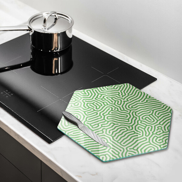 Üveg vágódeszka Absztrakt vonalak