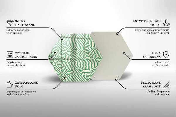 Üveg vágódeszka Absztrakt vonalak