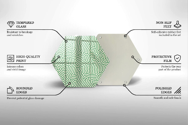 Üveg vágódeszka Absztrakt vonalak