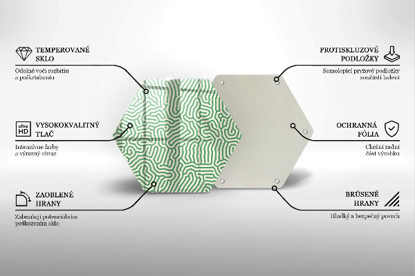 Üveg vágódeszka Absztrakt vonalak