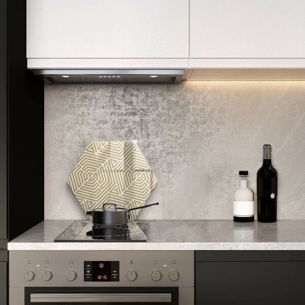 Üveg vágódeszka Geometriai vonalak