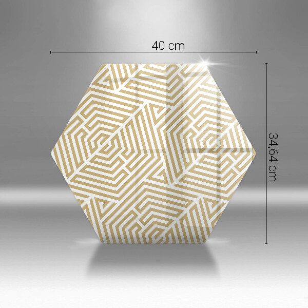 Üveg vágódeszka Geometriai vonalak