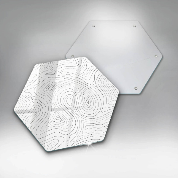 Üveg vágódeszka Absztrakt formák