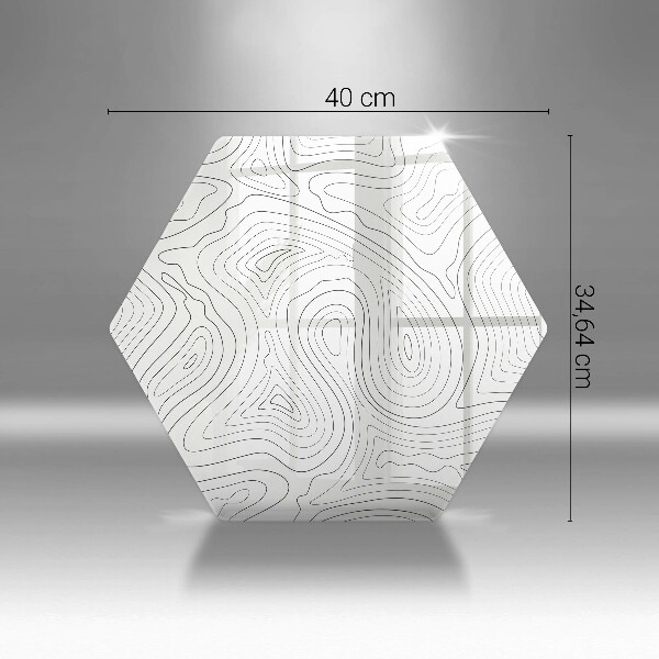 Üveg vágódeszka Absztrakt formák