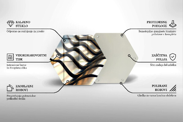Üveg vágódeszka 3D fém formák