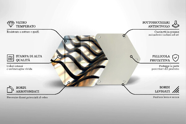 Üveg vágódeszka 3D fém formák