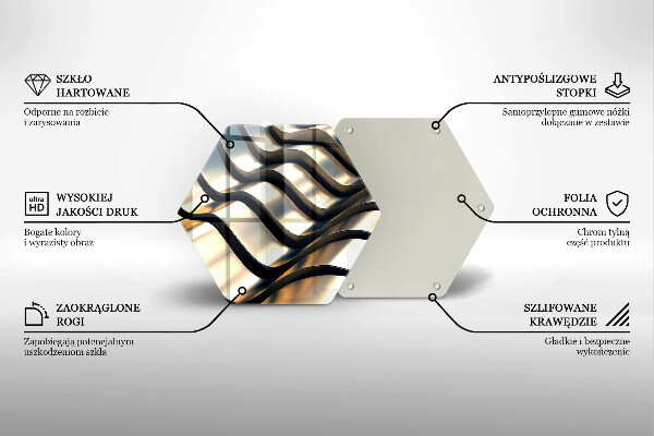 Üveg vágódeszka 3D fém formák