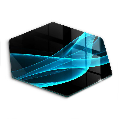 Üveg vágódeszka Kék absztrakció