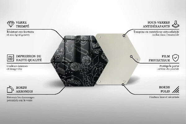 Üveg vágódeszka Konyhai kiegészítők