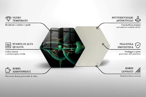 Üveg vágódeszka Modern absztrakció