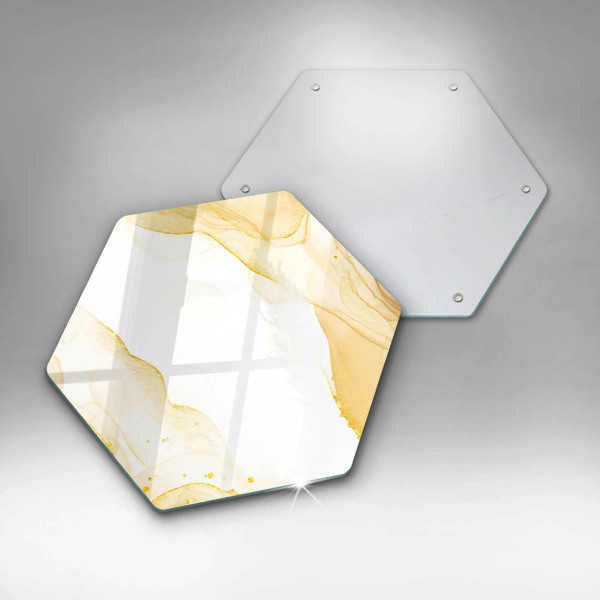 Üveg vágódeszka Arany absztrakció