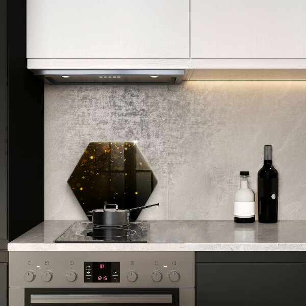 Üveg vágódeszka Arany csillogás