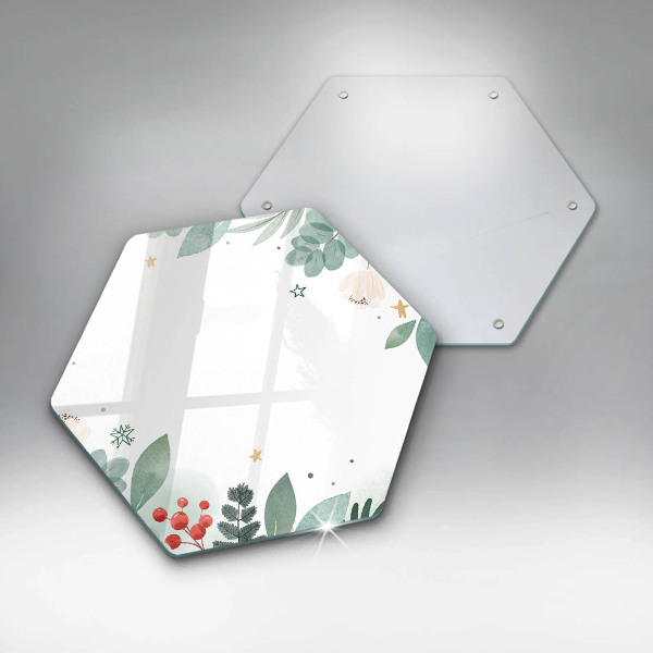 Üveg vágódeszka Akvarell levelek