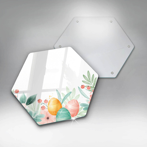 Üveg vágódeszka húsvéti tojás