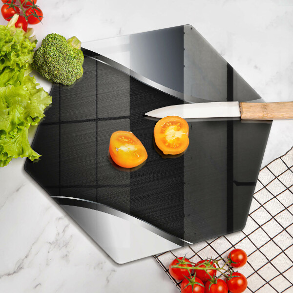 Üveg vágódeszka Fém absztrakció