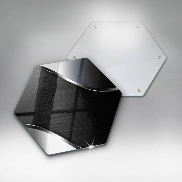 Üveg vágódeszka Fém absztrakció