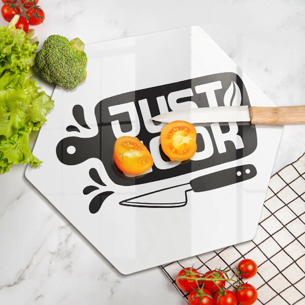 Üveg vágódeszka Just cook