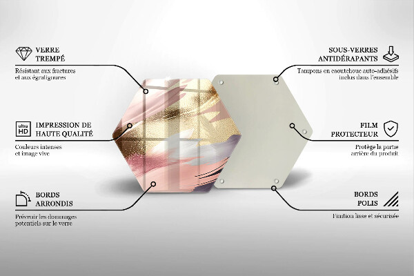 Üveg vágódeszka Pasztell foltok