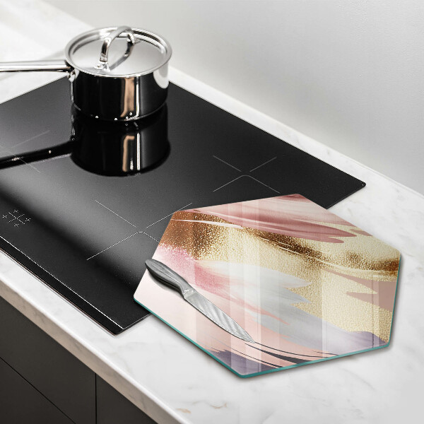 Üveg vágódeszka Pasztell foltok