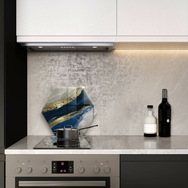 Üveg vágódeszka Textúra arannyal