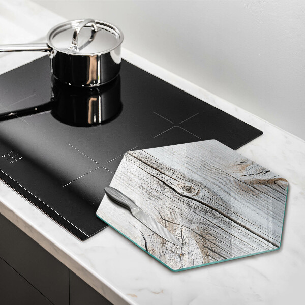 Üveg vágódeszka Világos fa szerkezet