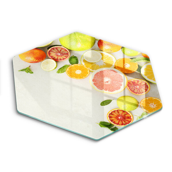 Üveg vágódeszka Citrusfélék