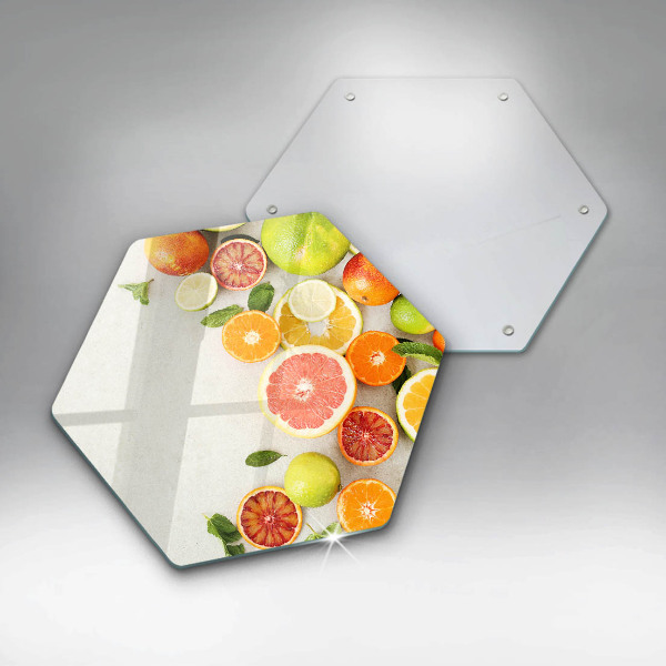 Üveg vágódeszka Citrusfélék