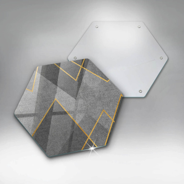 Üveg vágódeszka Éles formák