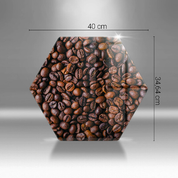 Üveg vágódeszka Kávébab