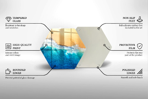 Üveg vágódeszka Strand és tenger