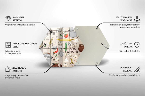 Üveg vágódeszka Konyha illusztráció