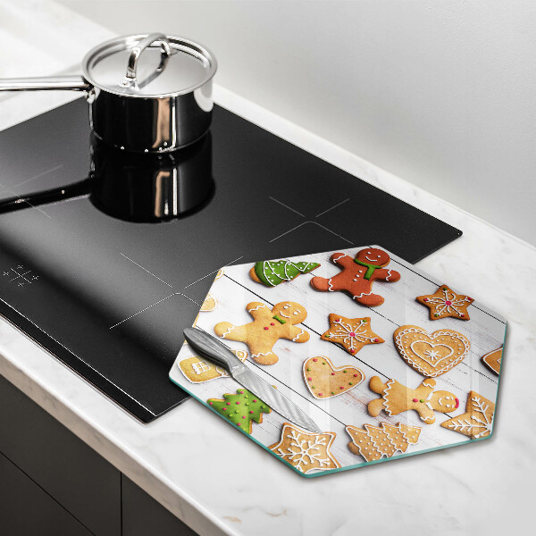 Üveg vágódeszka Karácsonyi mézeskalács