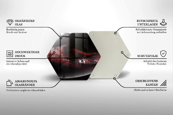 Üveg vágódeszka Vörösbor egy pohárban