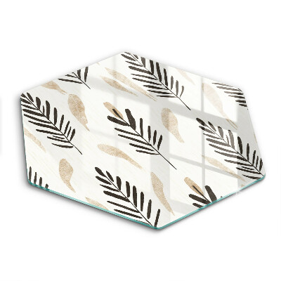 Üveg vágódeszka Boho növények