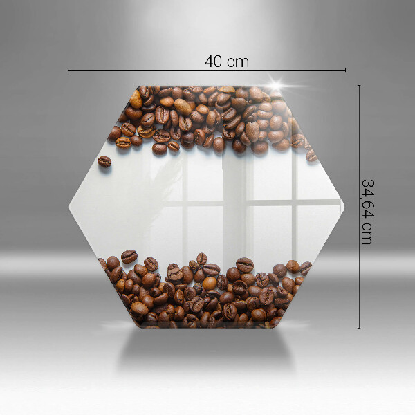 Üveg vágódeszka Kávébab