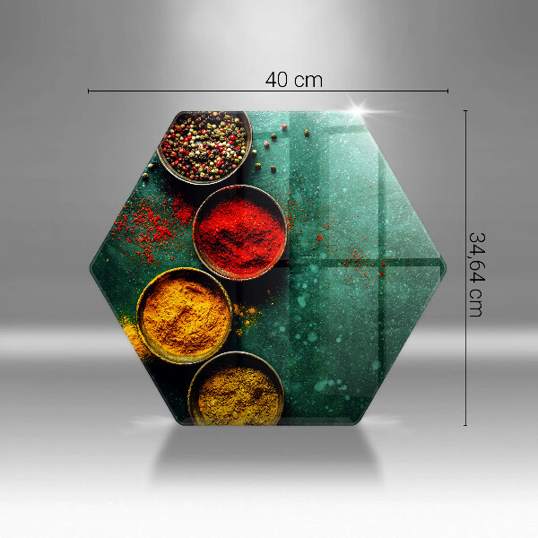 Üveg vágódeszka Keleti fűszerek