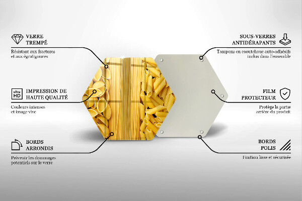 Üveg vágódeszka Tészta