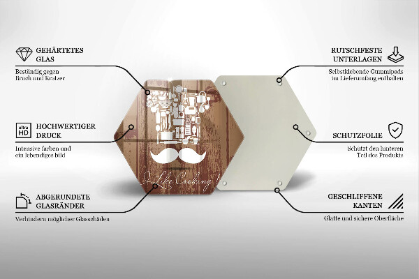 Üveg vágódeszka I like cooking