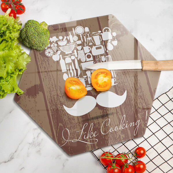 Üveg vágódeszka I like cooking