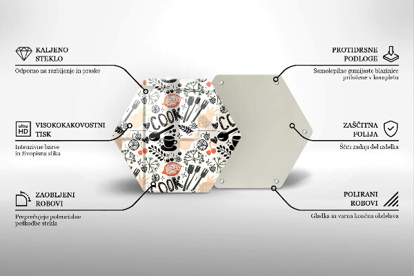 Üveg vágódeszka Rajzfilm konyhai motívum