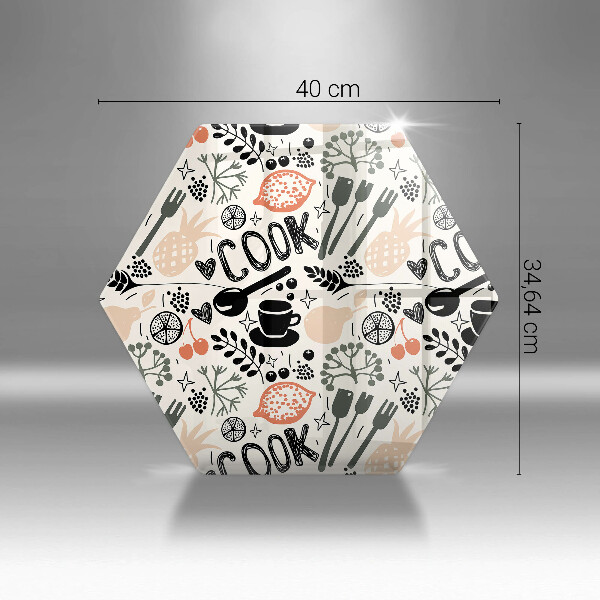 Üveg vágódeszka Rajzfilm konyhai motívum