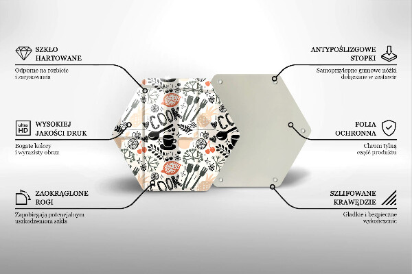 Üveg vágódeszka Rajzfilm konyhai motívum