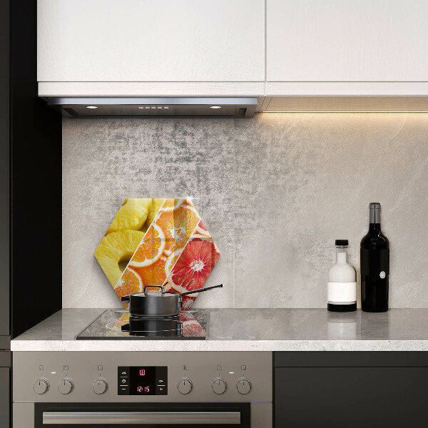 Üveg vágódeszka Színes gyümölcsök