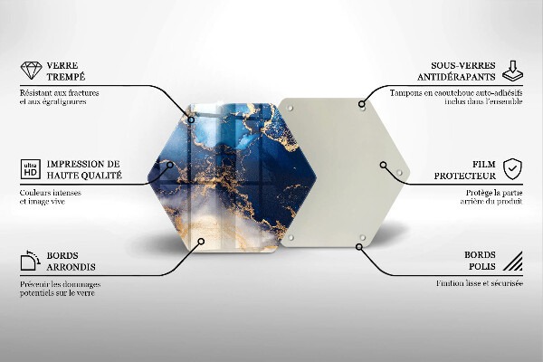Üveg vágódeszka Márvány absztrakció